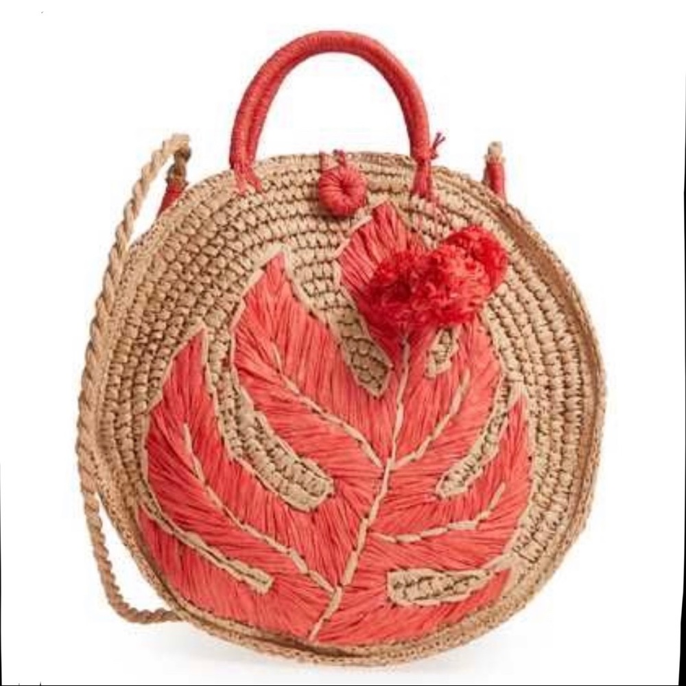 Tommy Bahama | New Pirro Woven Straw Palm Leaf Round Bag